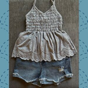 Top and 2 Shorts Set